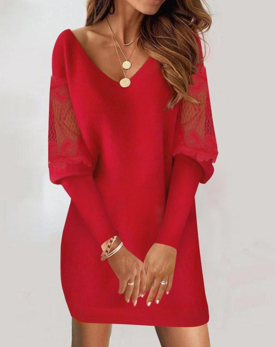 Malwina™ | Robe avec Manches en Dentelle