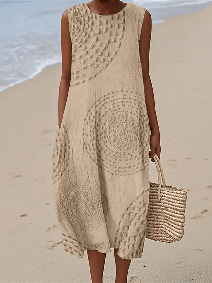 Robe imprimée brise d'été