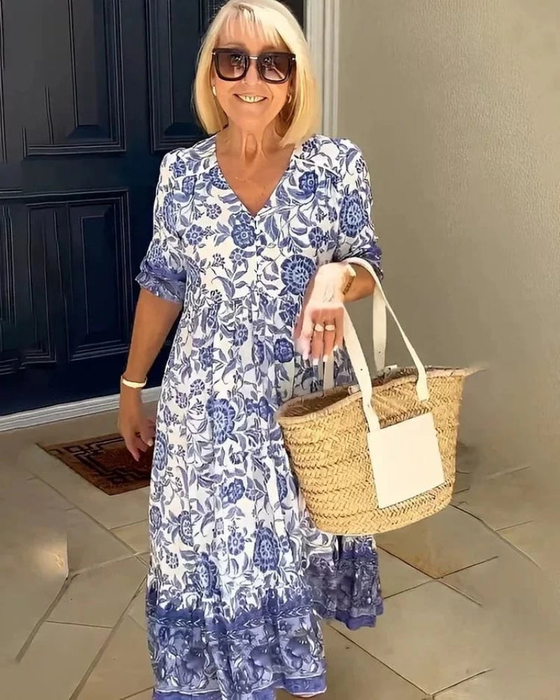 GIULIA | Robe Florale Élégante avec Confort Quotidien pour Toutes les Occasions