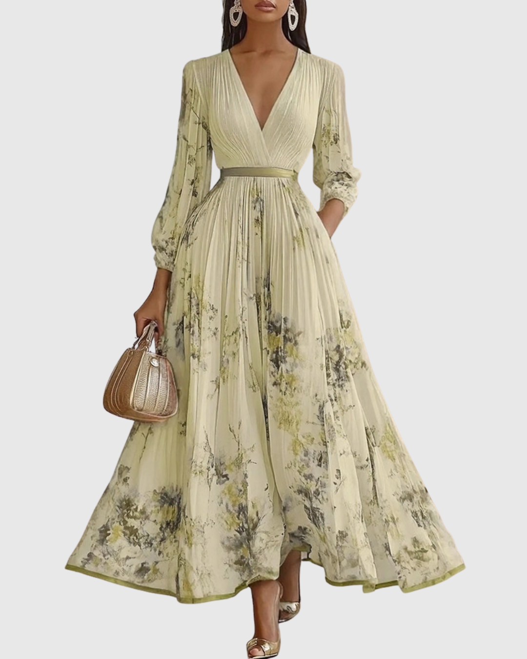 Siena™ | Robe maxi plissée élégante