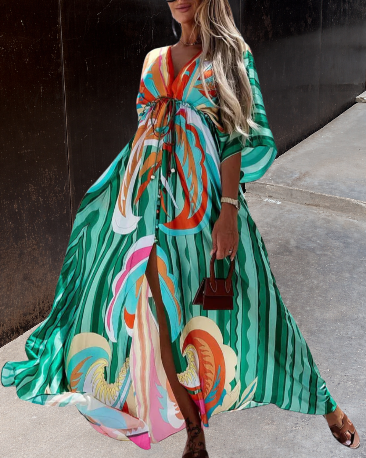 Sofi™ | Robe maxi à imprimé abstrait