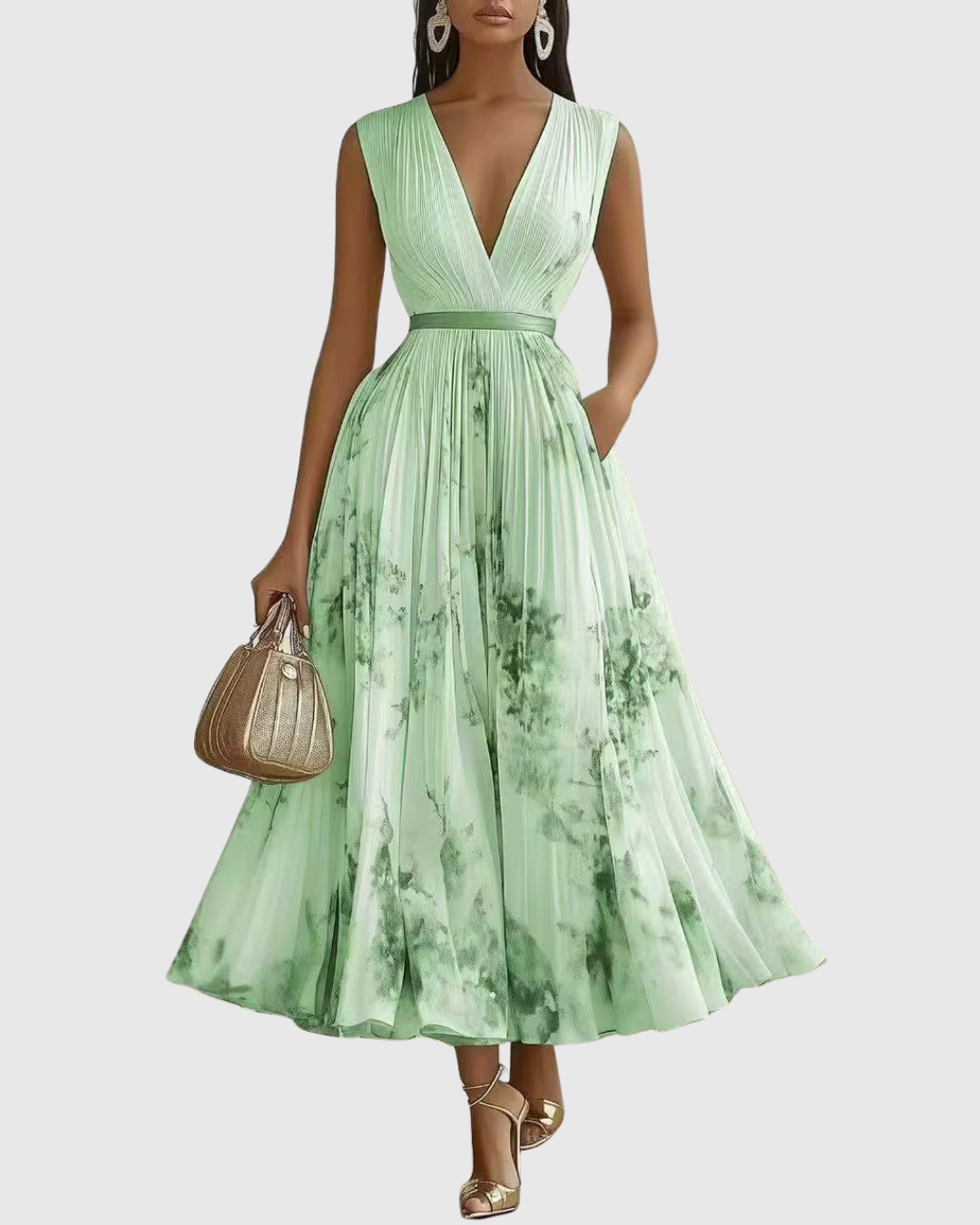 Siena™ | Robe maxi plissée élégante