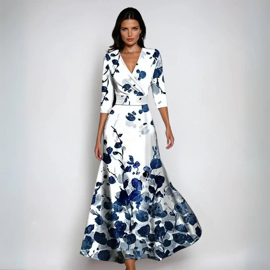 Sanne™ | Robe Confortable à Manches Trois-Quarts