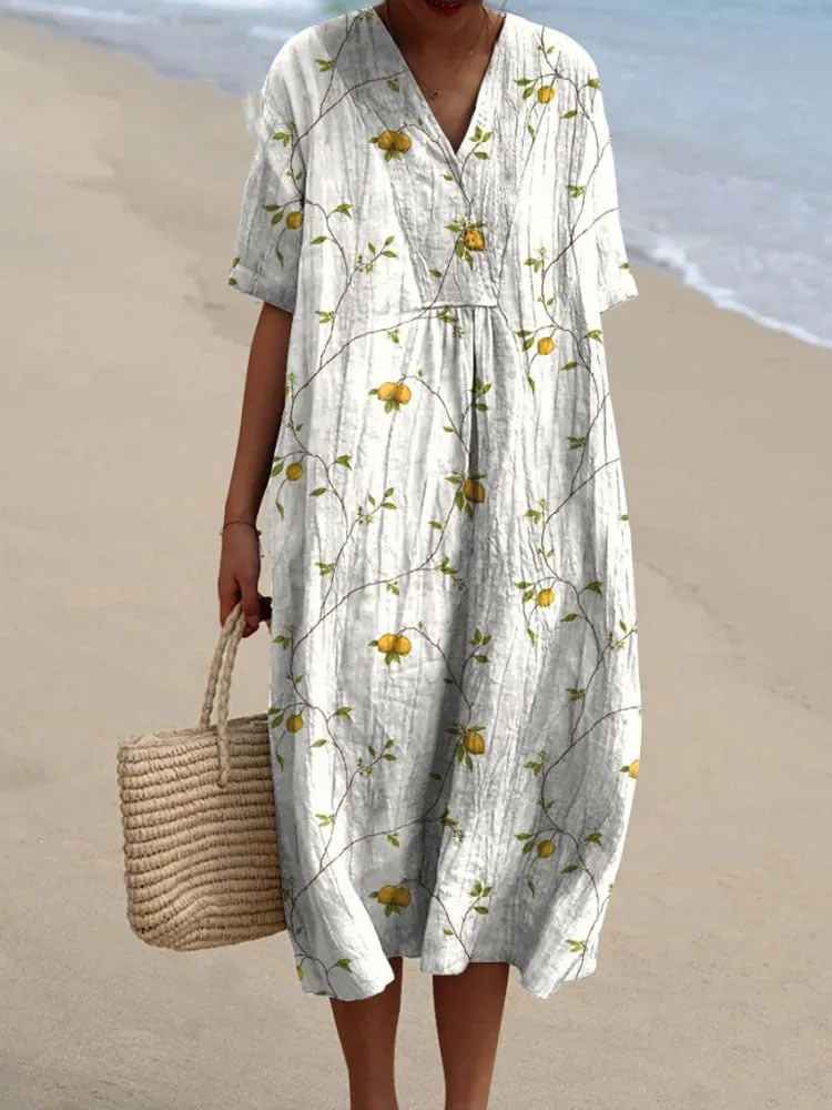 Robe imprimée brise d'été