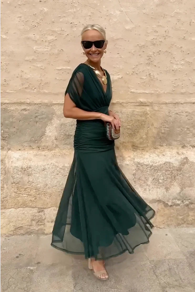 ISABELLA | Robe Maxi Élégante avec Taille Flatteuse et Classe Intemporelle