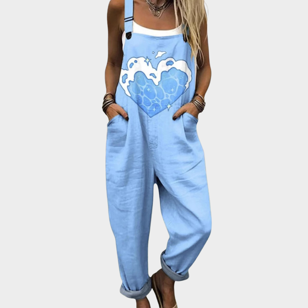 Salopette de travail imprimée