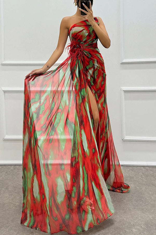 Fenna™ | Robe drapée vibrante