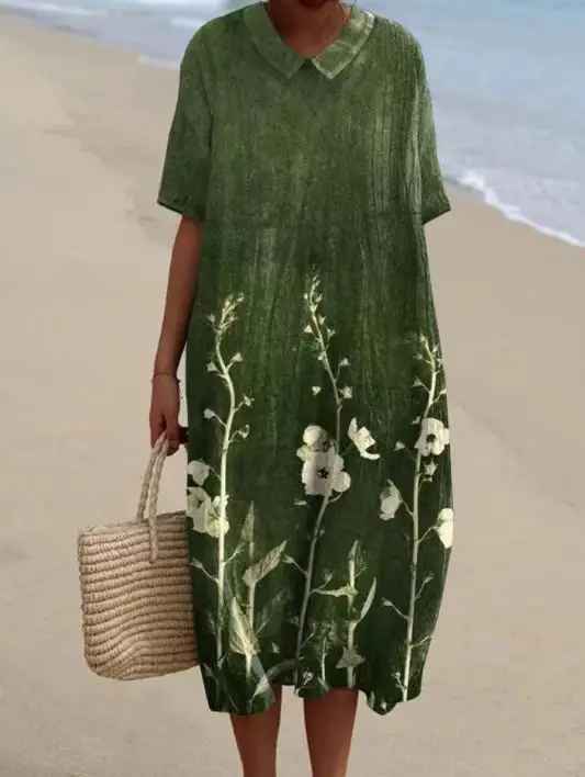 Robe imprimée brise d'été
