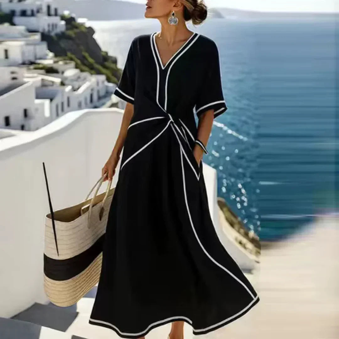 Mila | Robe Élégante avec Taille Flatteuse et Chic de Vacances