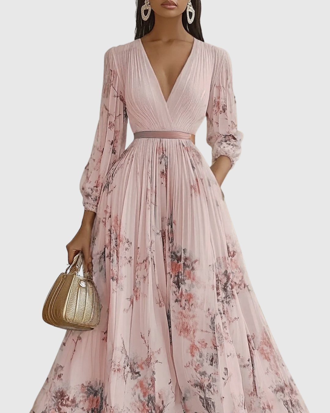 Siena™ | Robe maxi plissée élégante