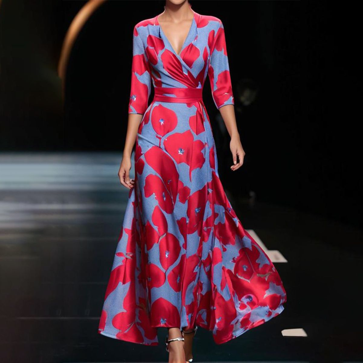 Sanne™ | Robe Confortable à Manches Trois-Quarts
