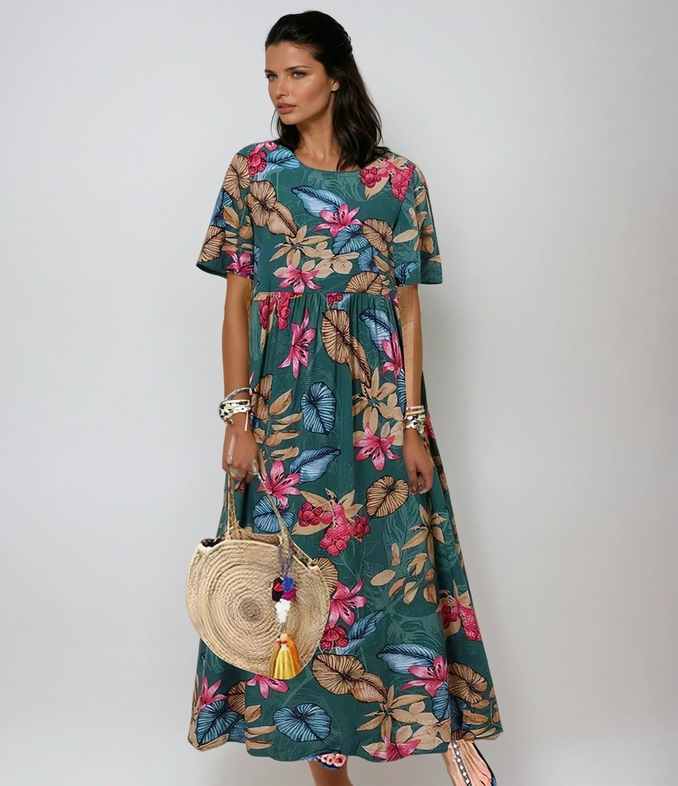 Robe florale élégante Temi