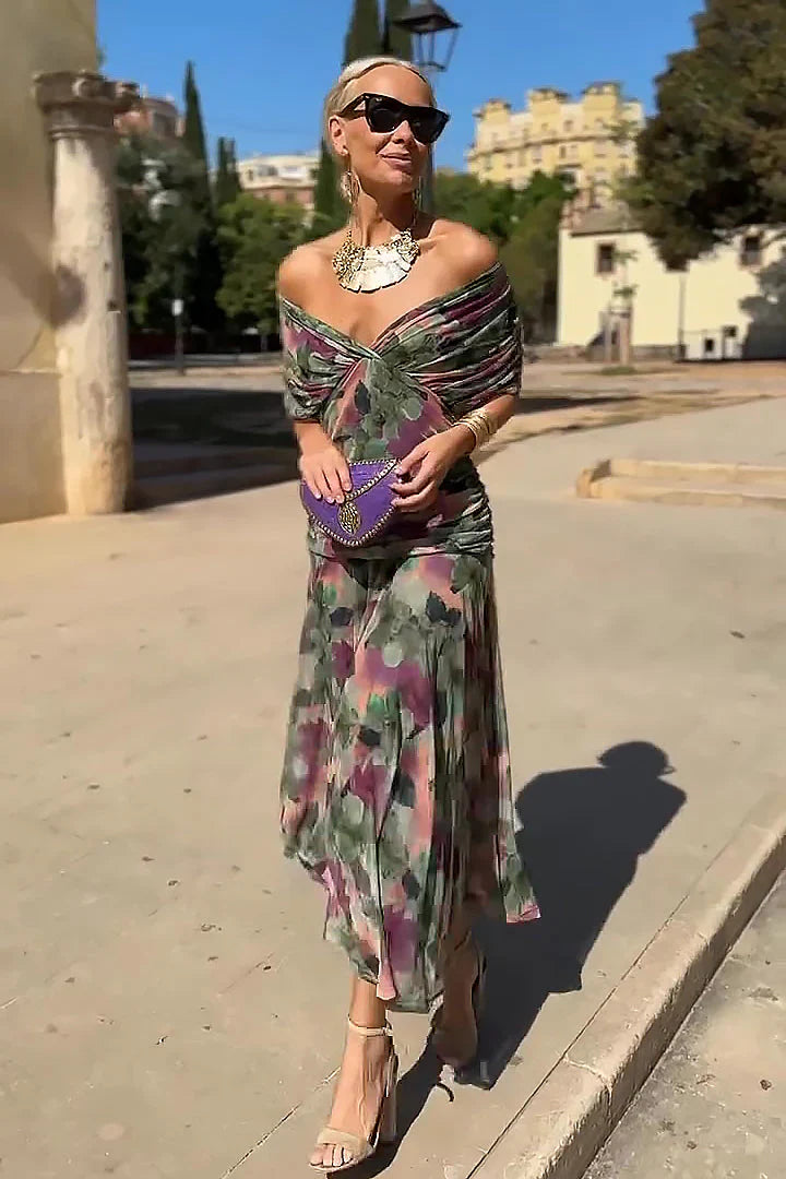 ISABELLA | Robe Maxi Élégante avec Taille Flatteuse et Classe Intemporelle