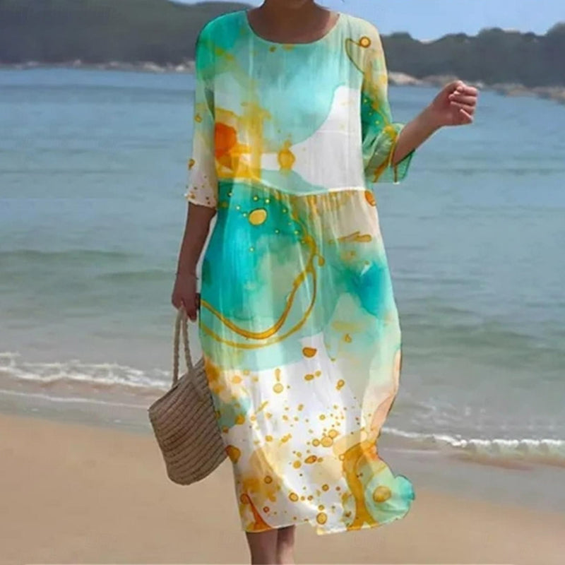 Annalisa | Robe Fleurie Élégante et Confortable pour les Jours Ensoleillés