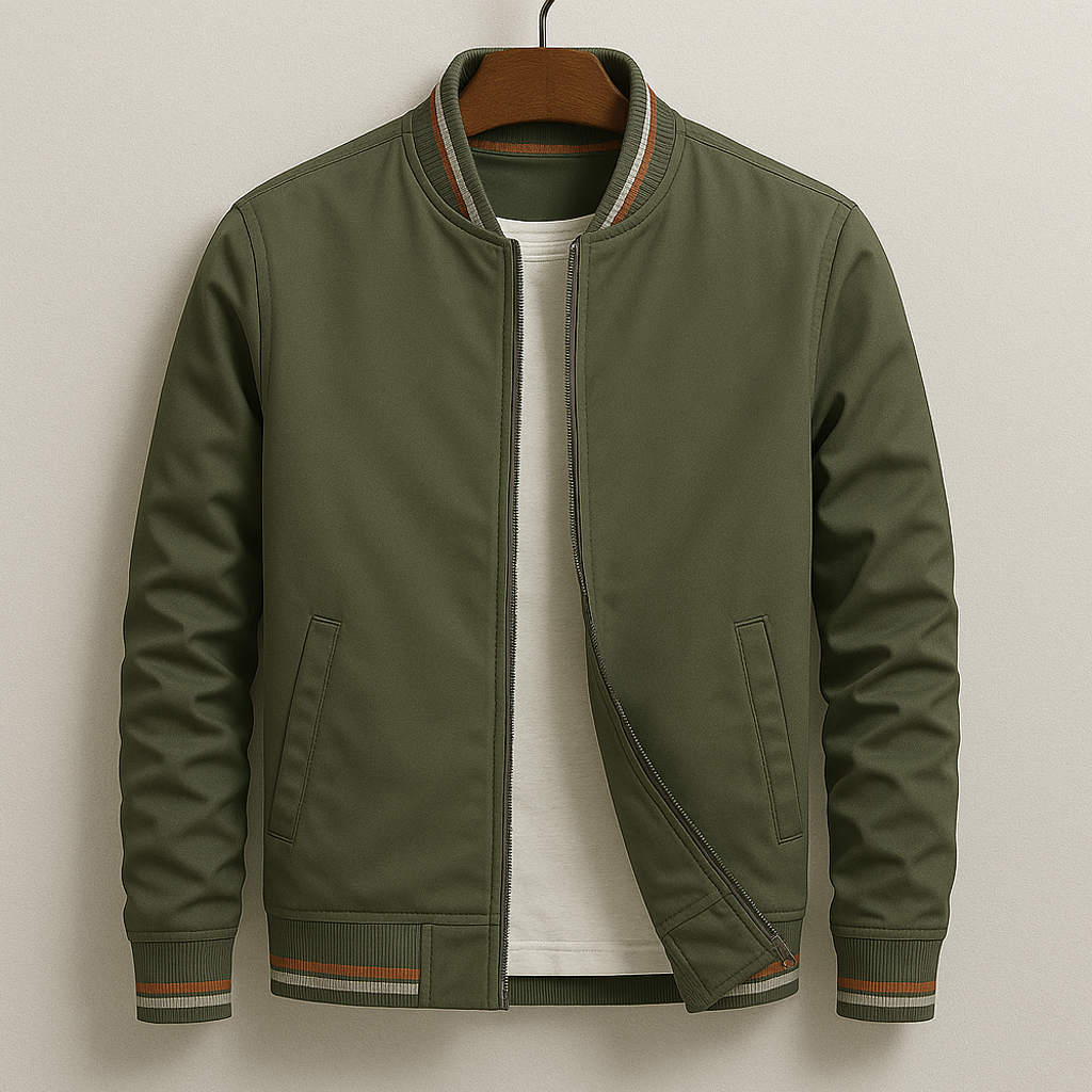 Beaumont™ | Blouson Bomber élégant à rayures