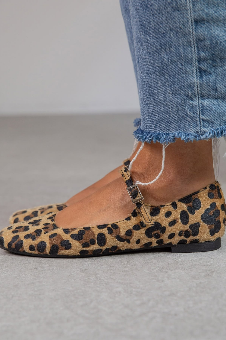 Lena | Ballerines avec fermeture et lanière ajustable