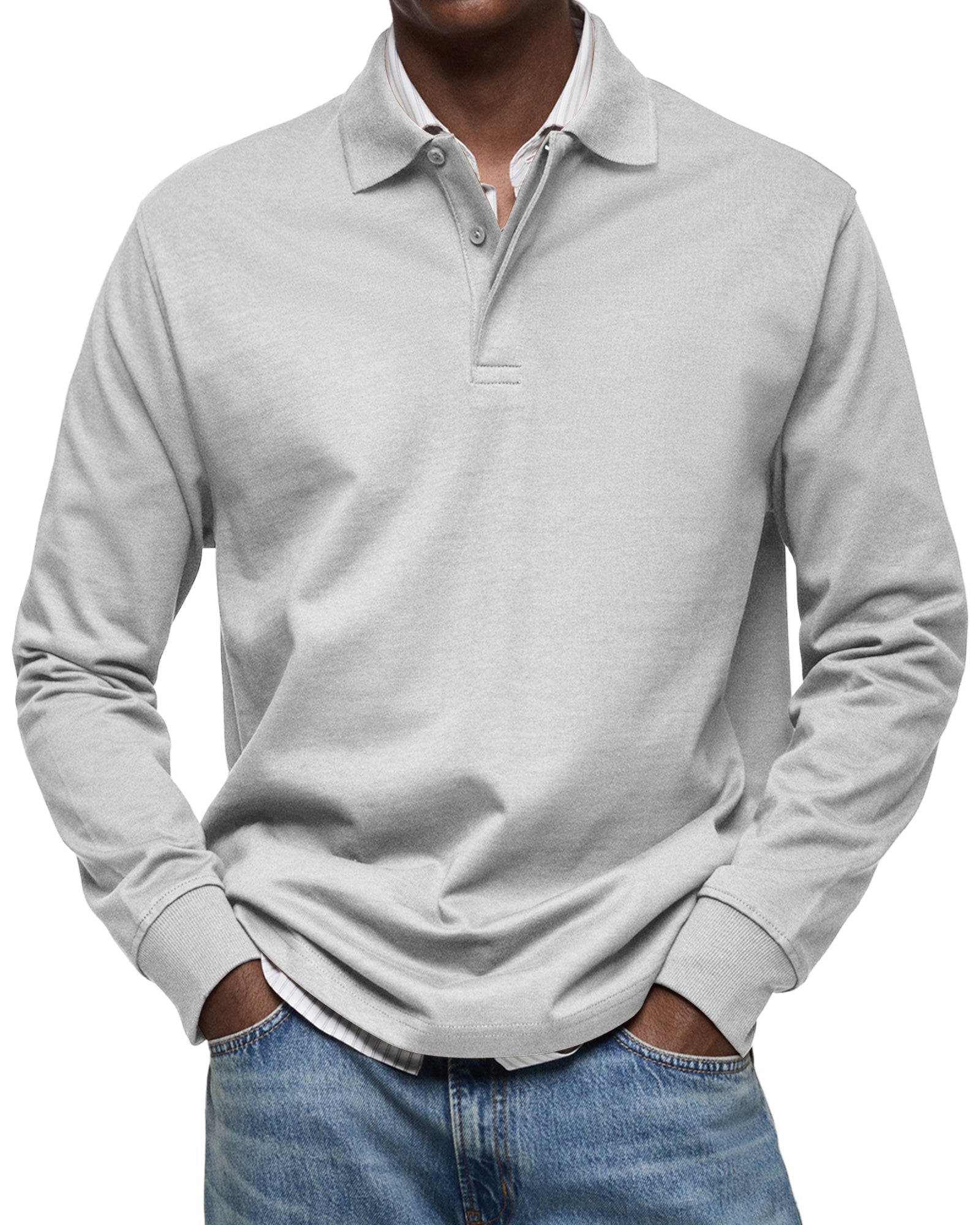 Theo™ | Polo de luxe à manches longues