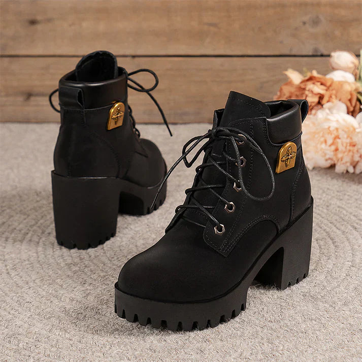 Emma | Bottines à talon avec plateforme
