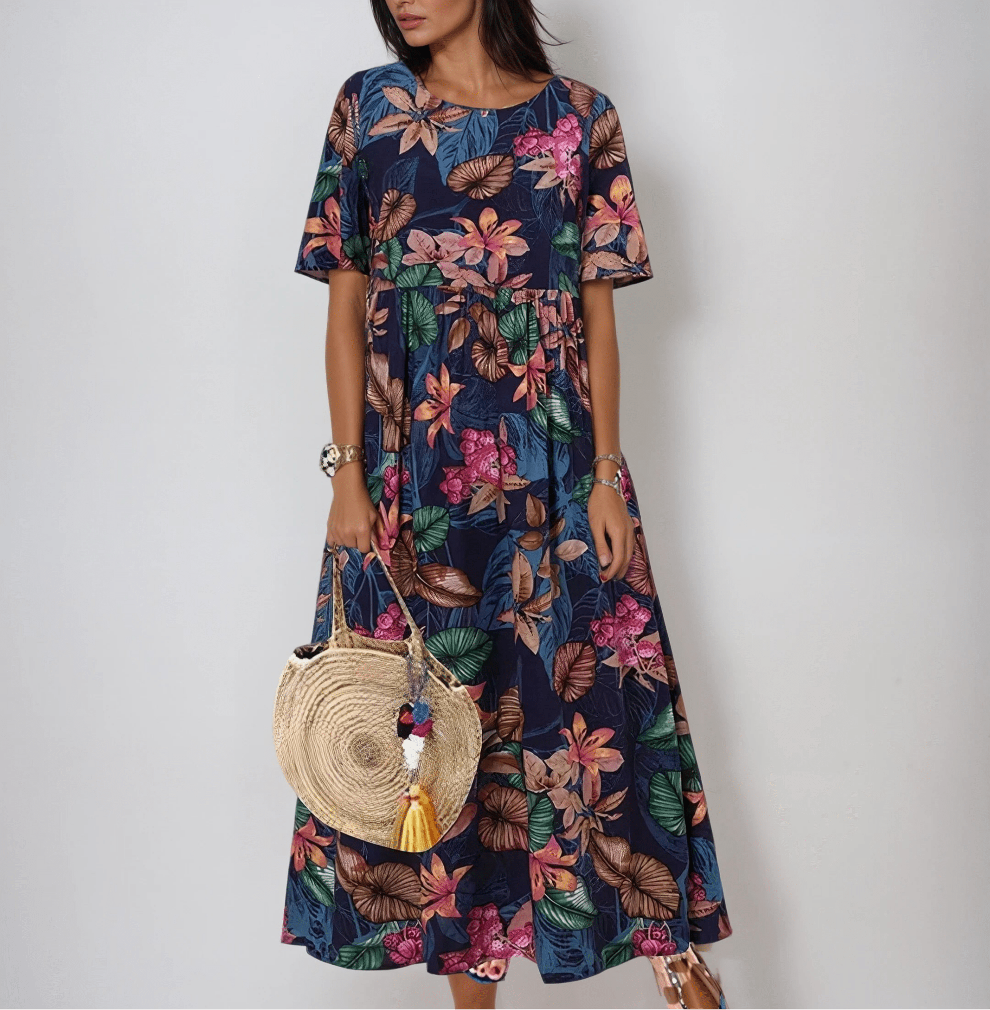 Robe florale élégante Temi