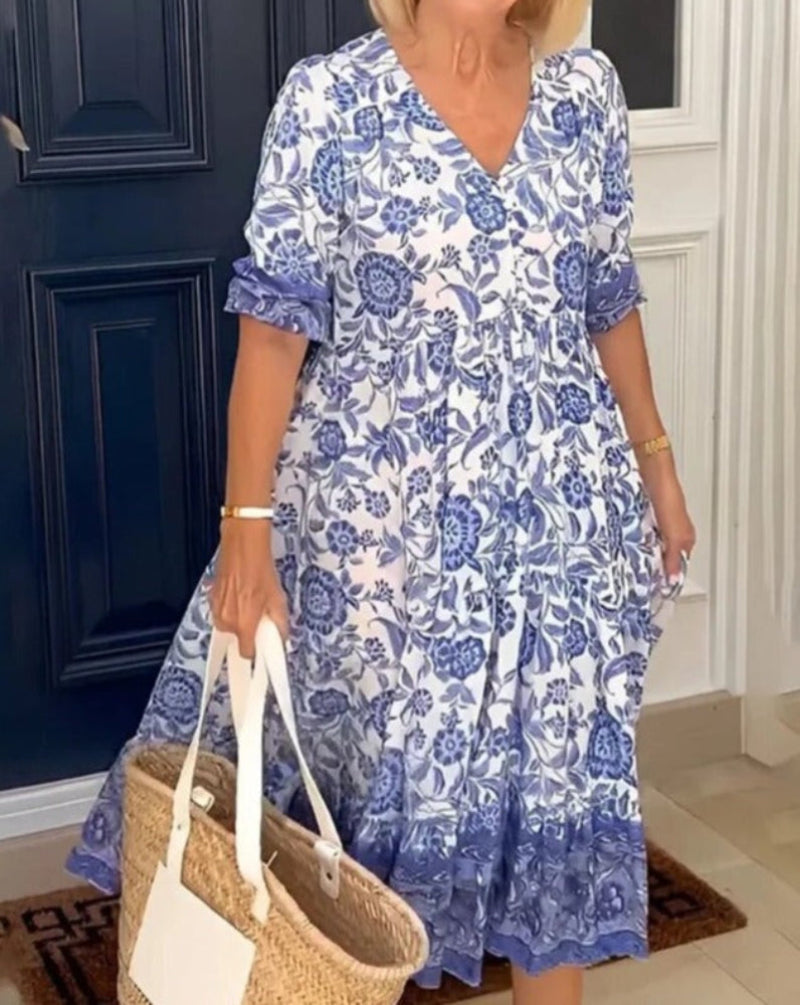 GIULIA | Robe Florale Élégante avec Confort Quotidien pour Toutes les Occasions