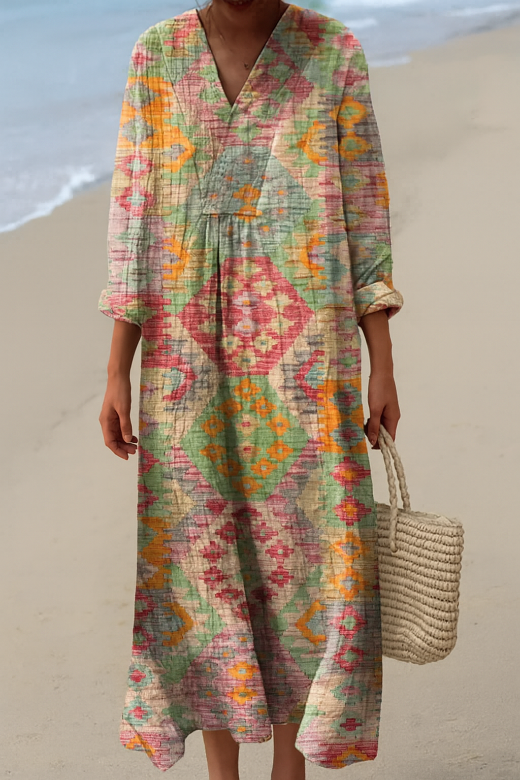 Robe imprimée brise d'été