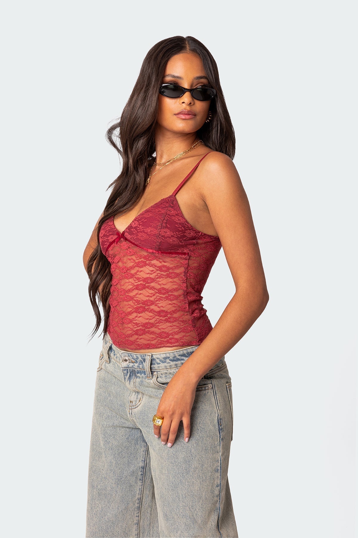 Lara™ – Top Transparent en Dentelle
