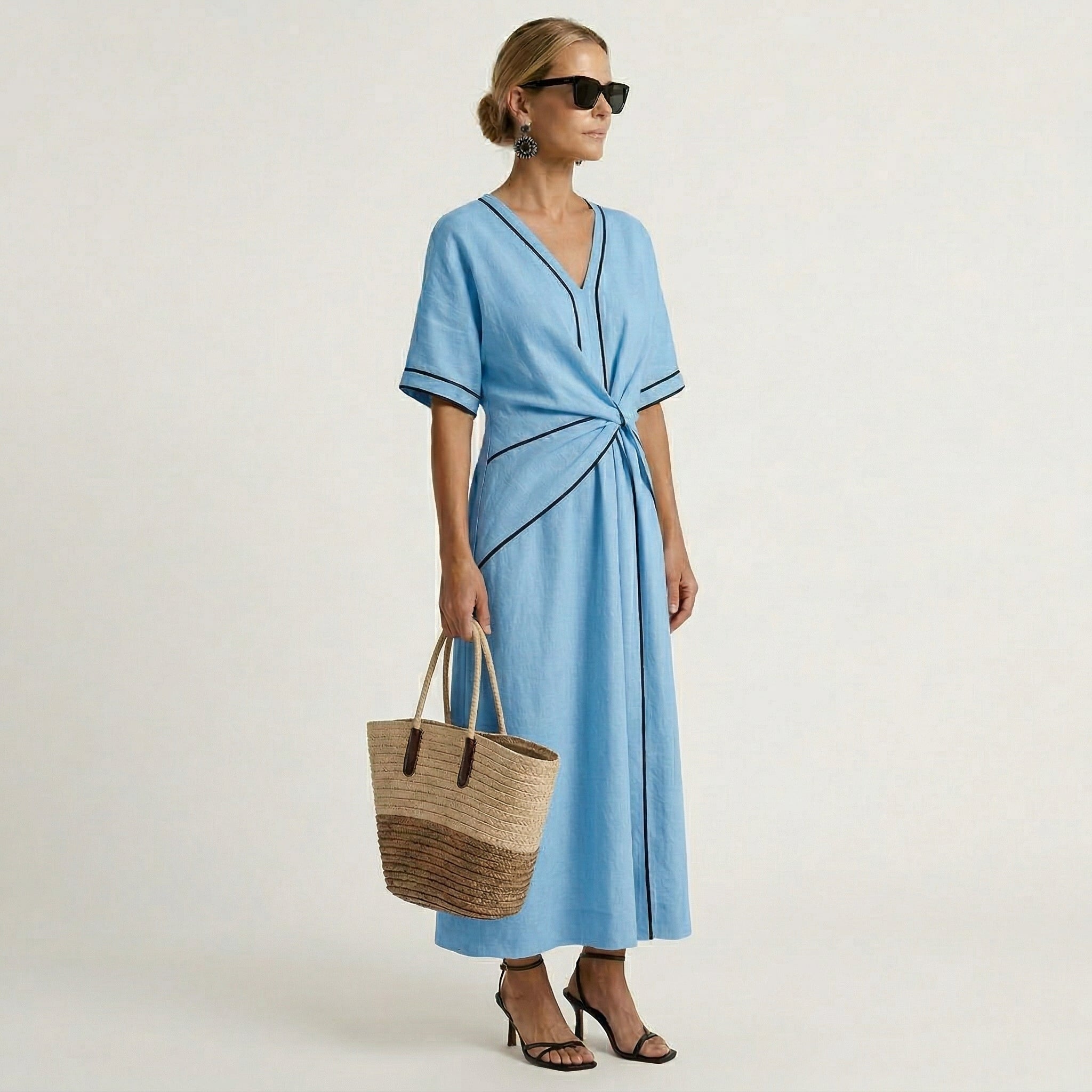 Mila | Robe Élégante avec Taille Flatteuse et Chic de Vacances