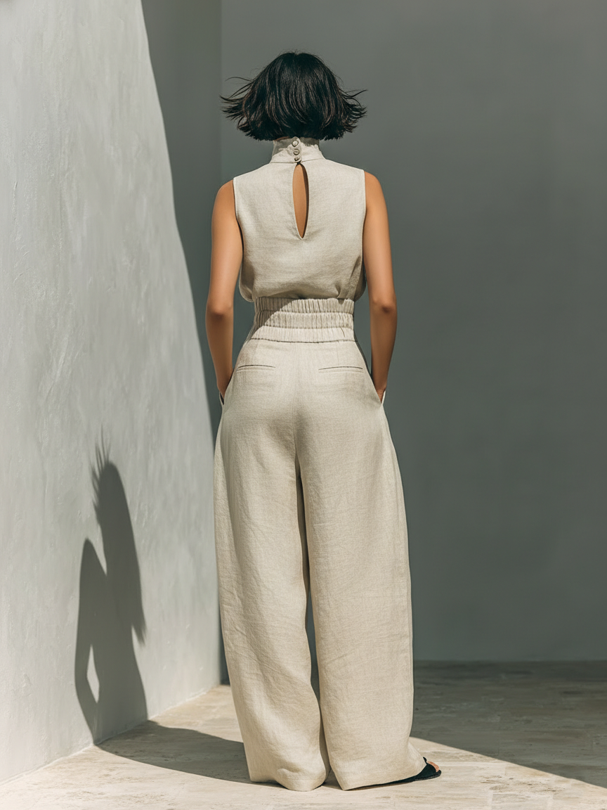 MARIA | ENSEMBLE MINIMALISTE EN LIN