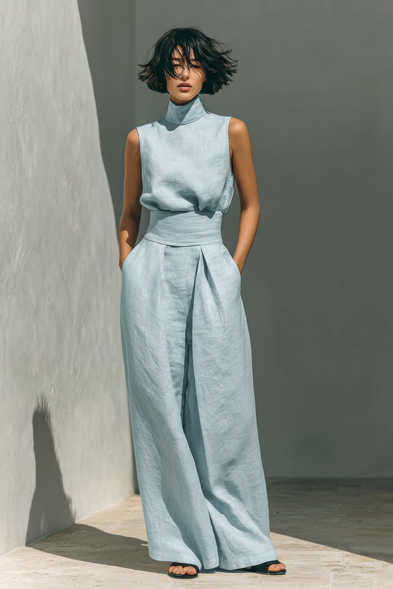 MARIA | ENSEMBLE MINIMALISTE EN LIN