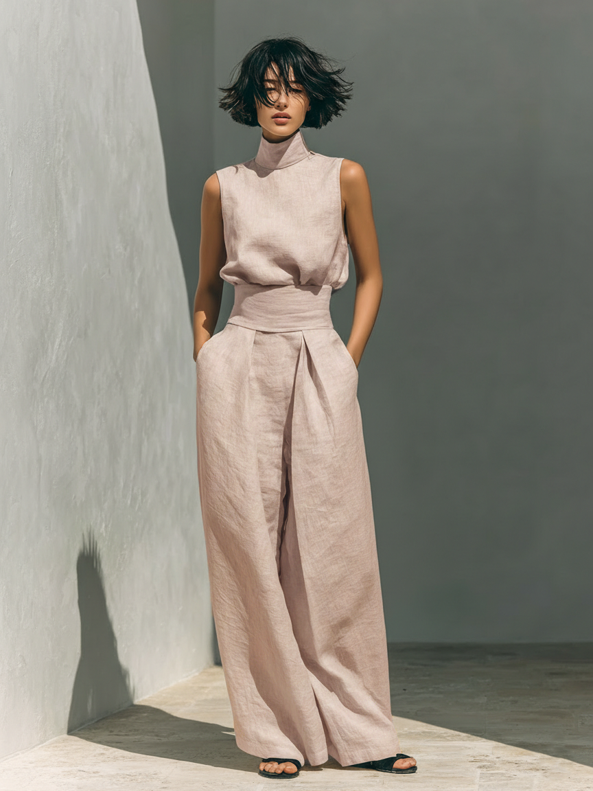 MARIA | ENSEMBLE MINIMALISTE EN LIN