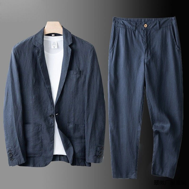 Luco™ | Costume en lin premium à coupe classique