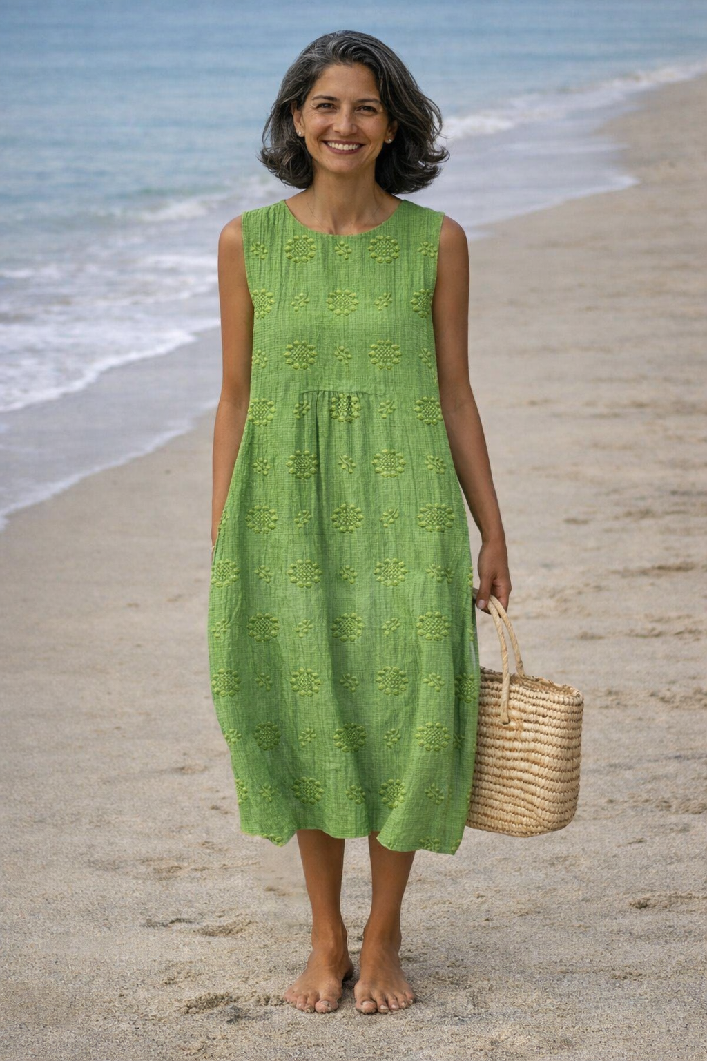 Sara | Robe midi imprimée