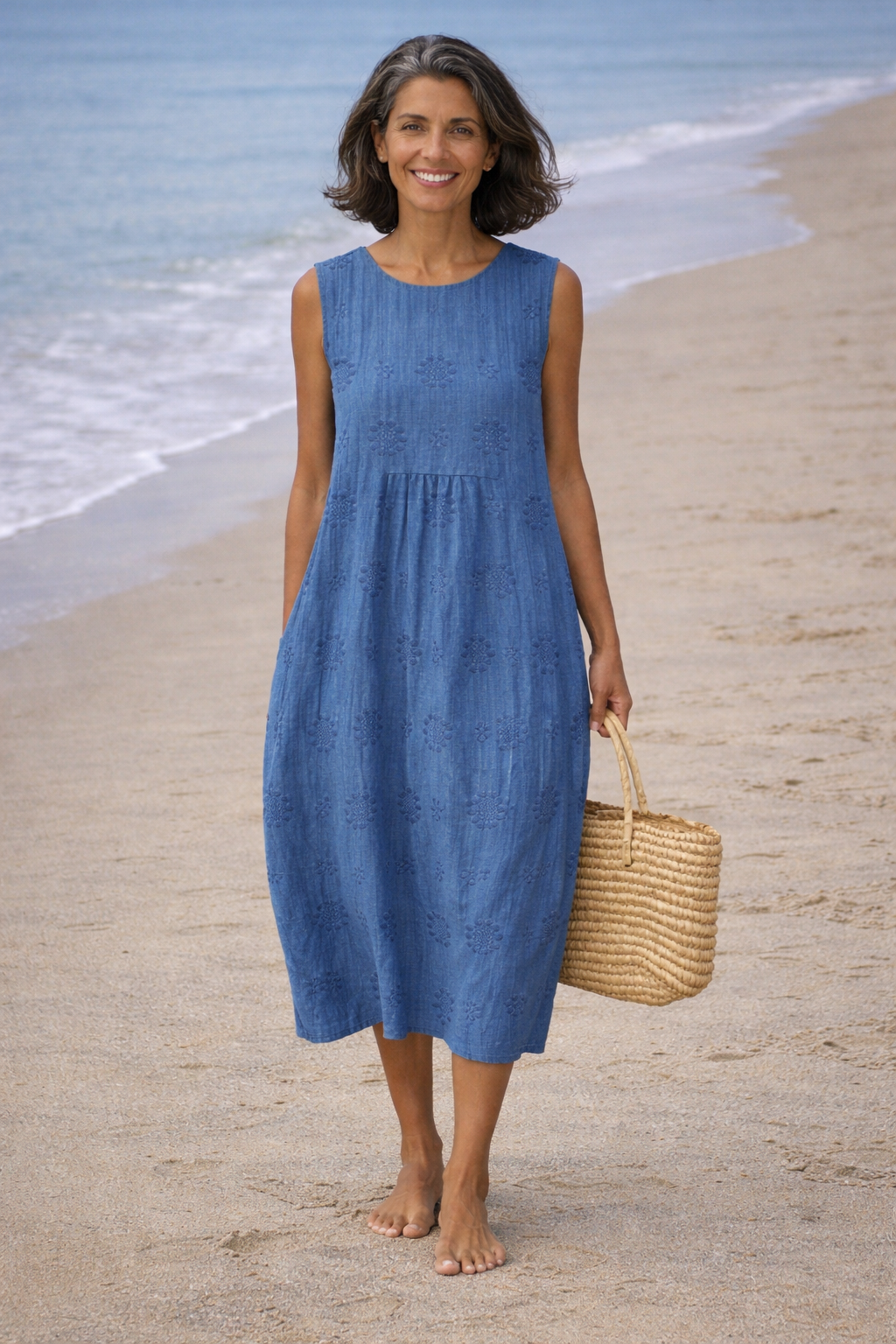 Sara | Robe midi imprimée