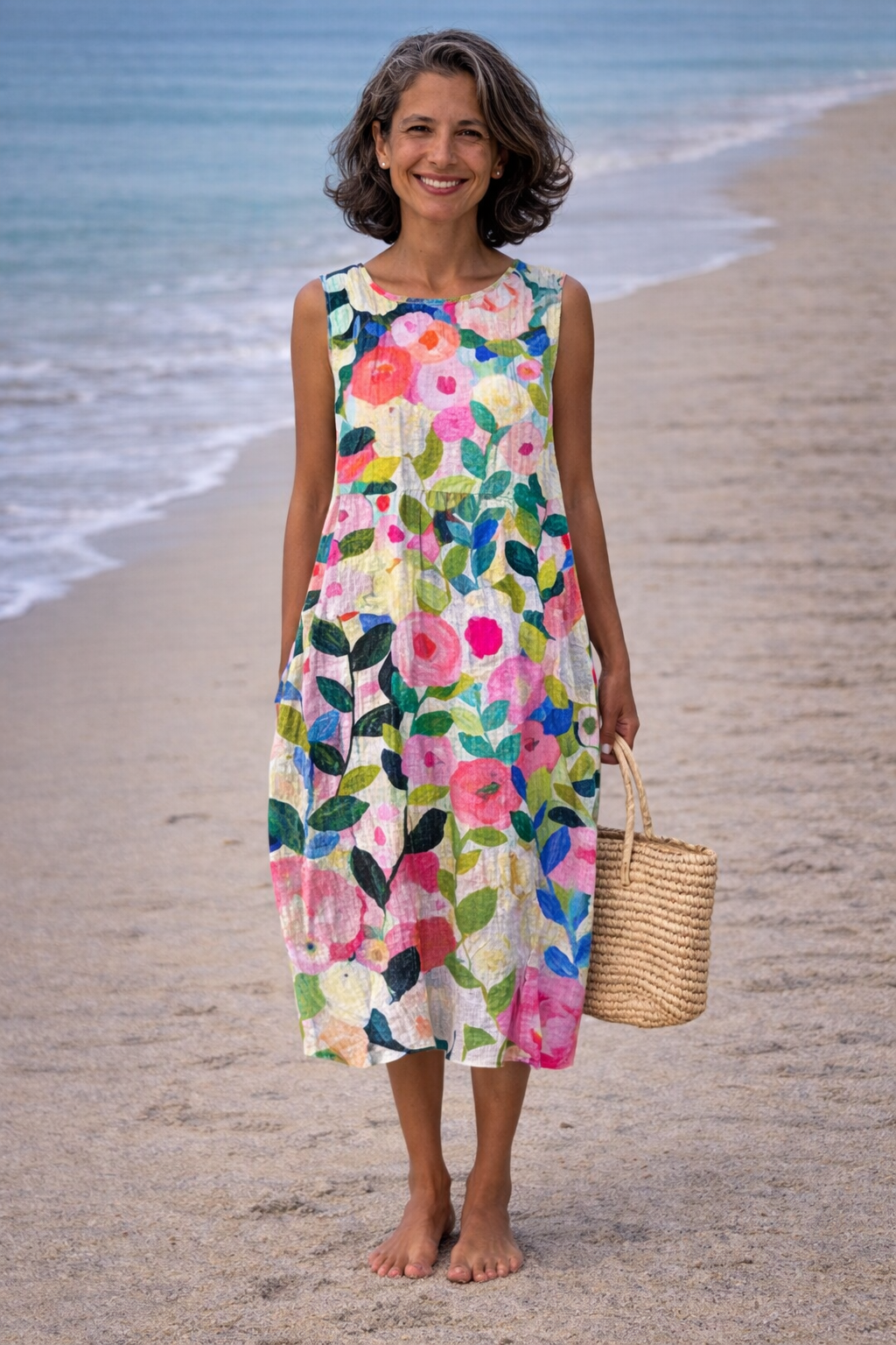 Ava | Robe Midi Fleurie