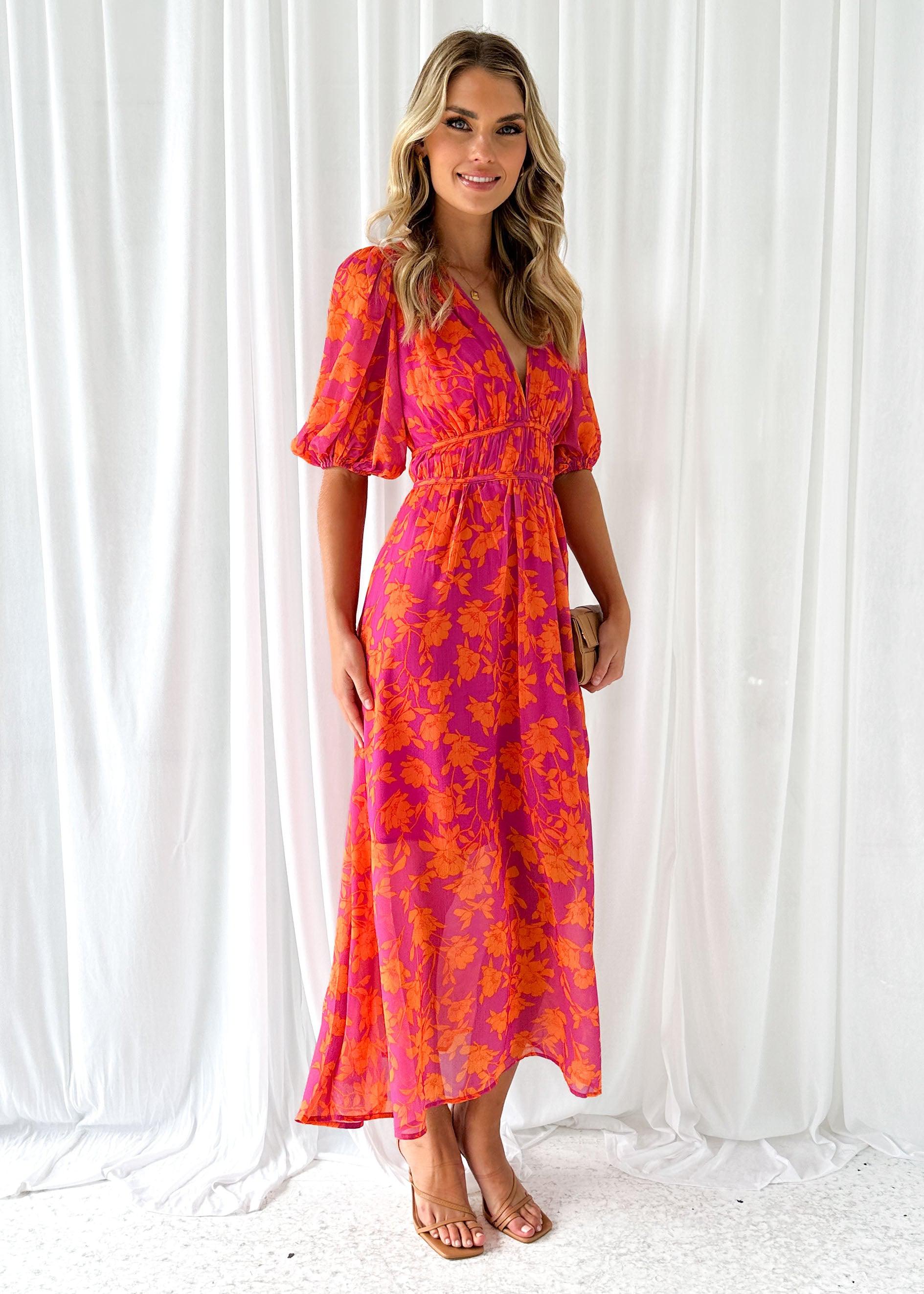 Luna™ | Robe midi florale moderne