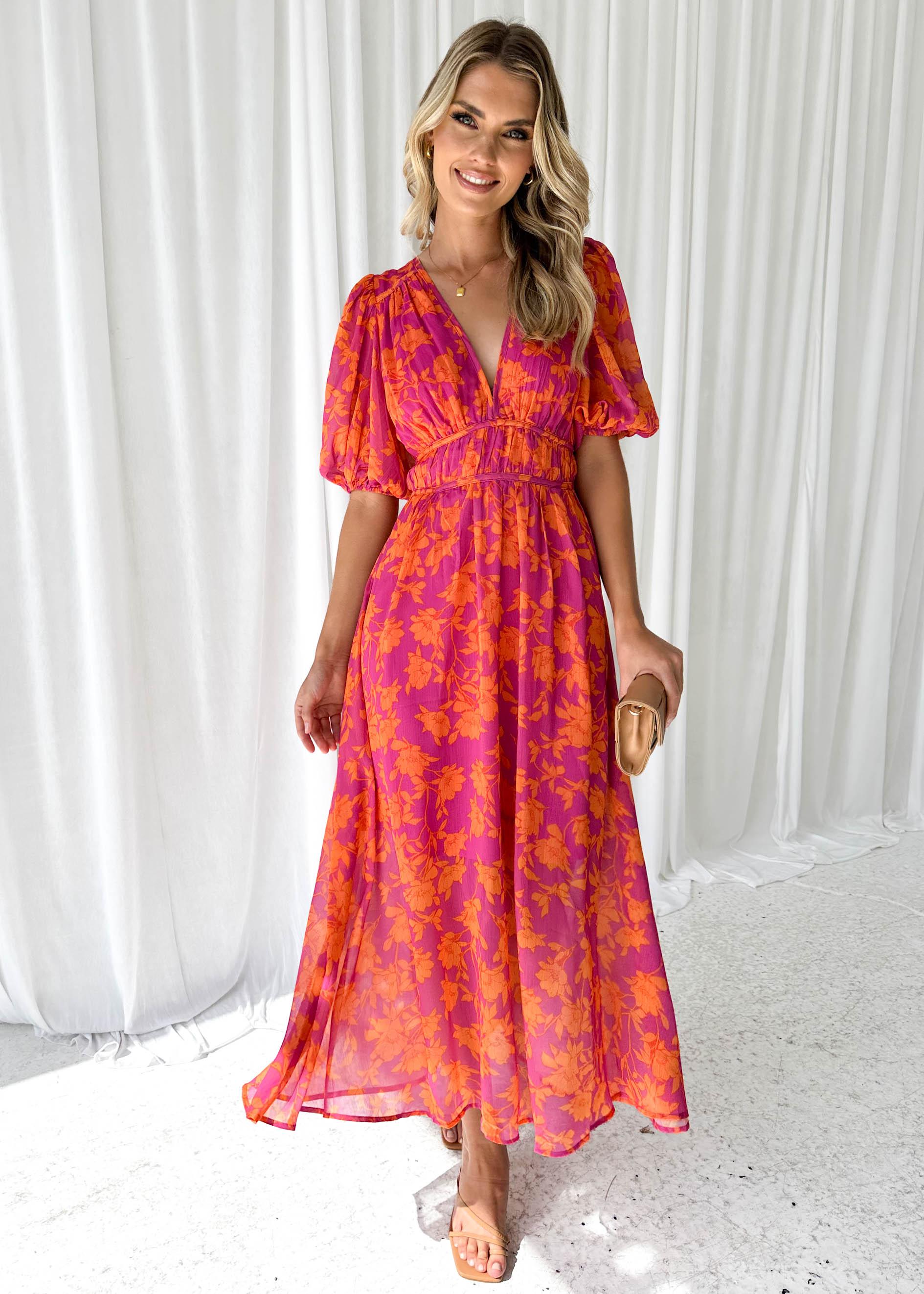 Luna™ | Robe midi florale moderne