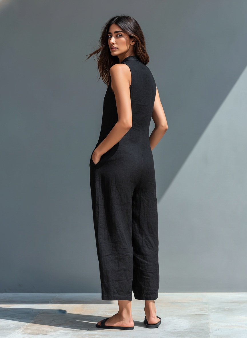 Claudia | Combinaison minimaliste en lin