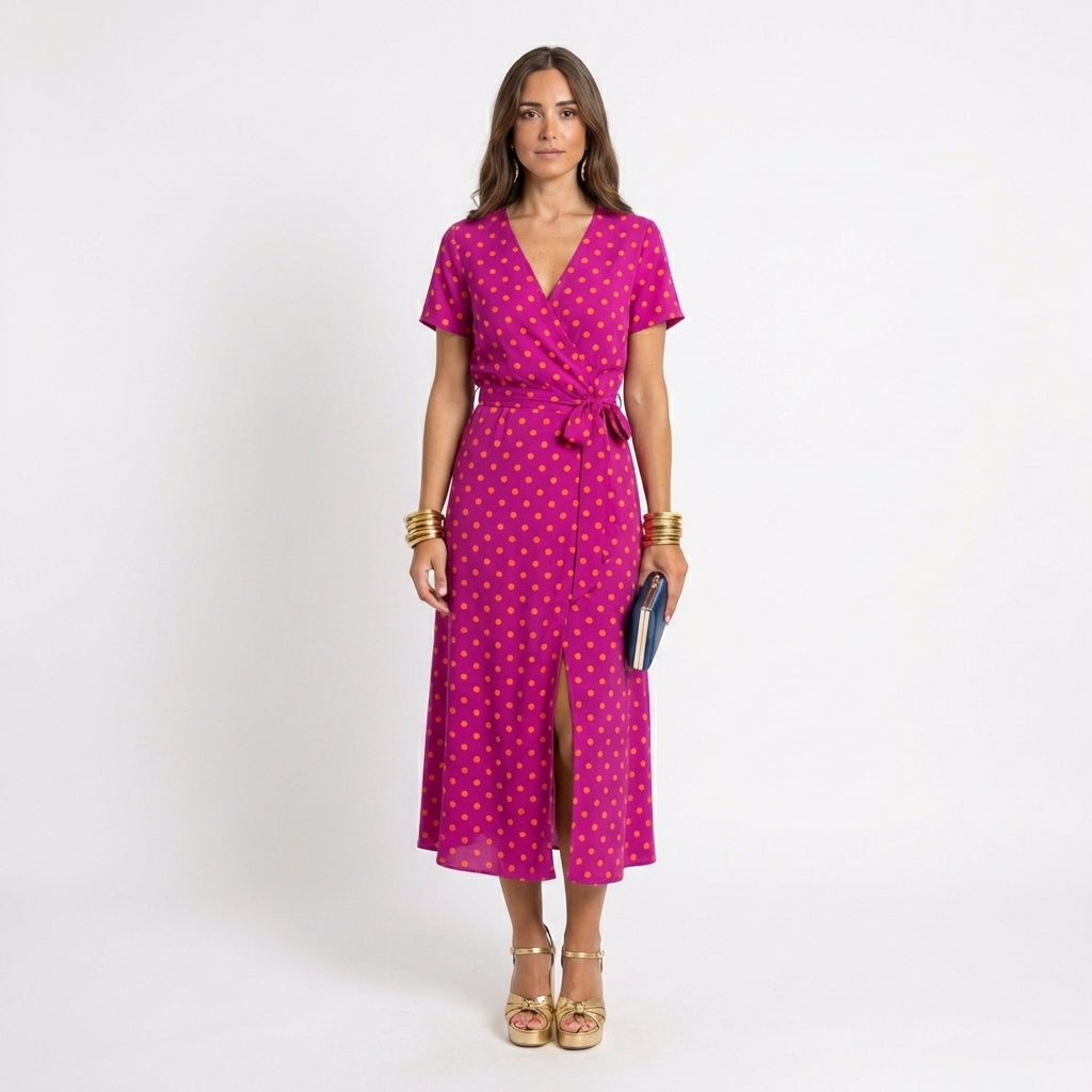 Fez | Robe croisée à imprimé floral