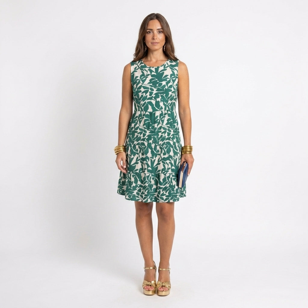 Kari | Robe d'été fluide à motifs