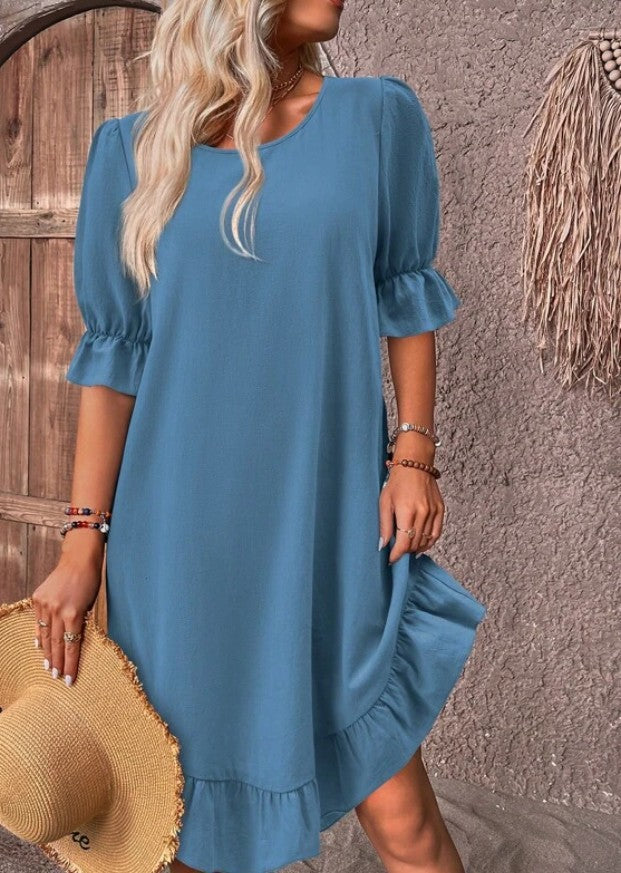 Sofia | Robe Midi avec Ligne Flatteuse et Élégance Polyvalente pour le Jour et la Nuit