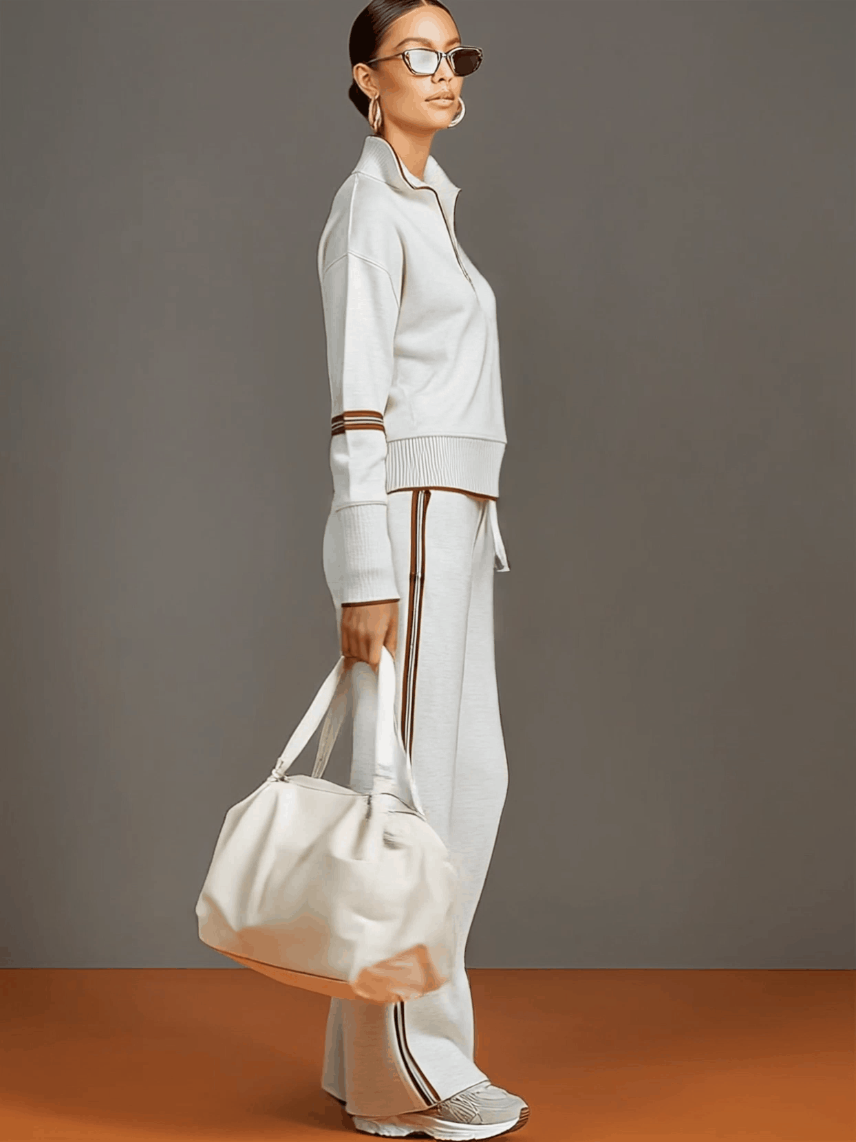 Marietta – blouse et pantalon à jambes larges