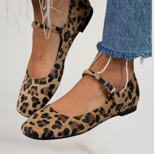 Lena | Ballerines avec fermeture et lanière ajustable