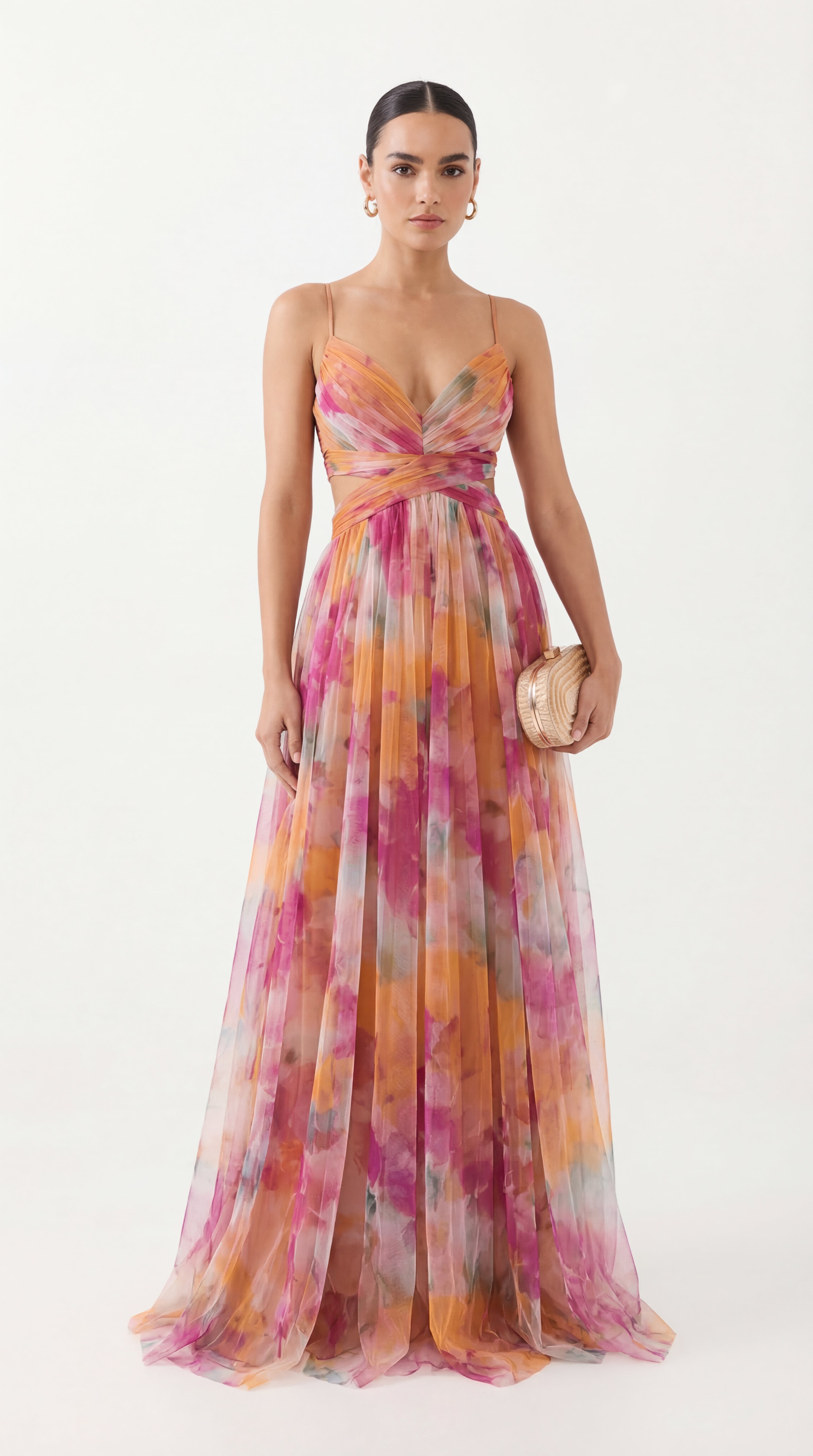 Giselle - robe longue avec imprimé floral