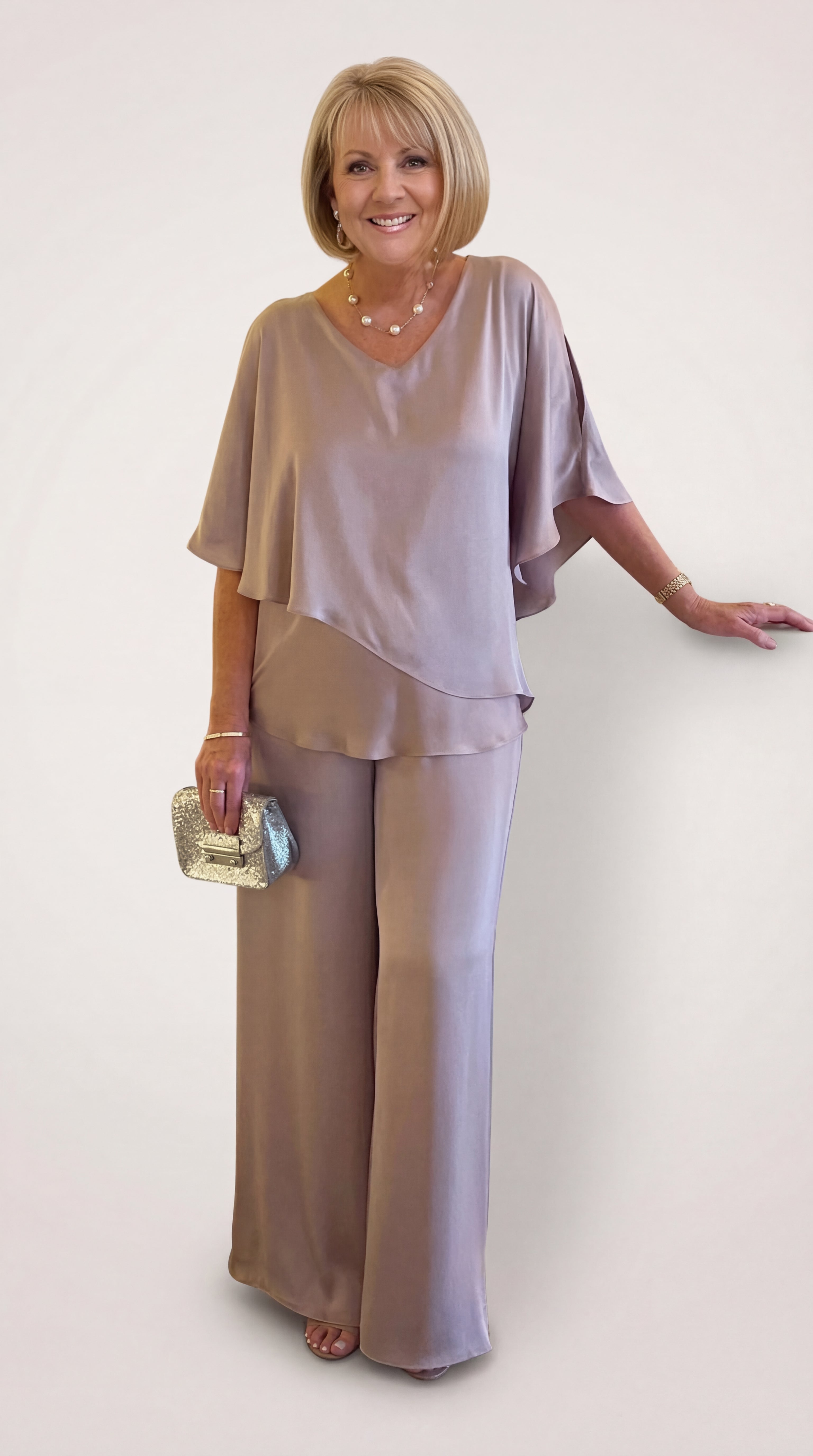 Martha | Ensemble de deux pièces avec pantalon à jambes larges