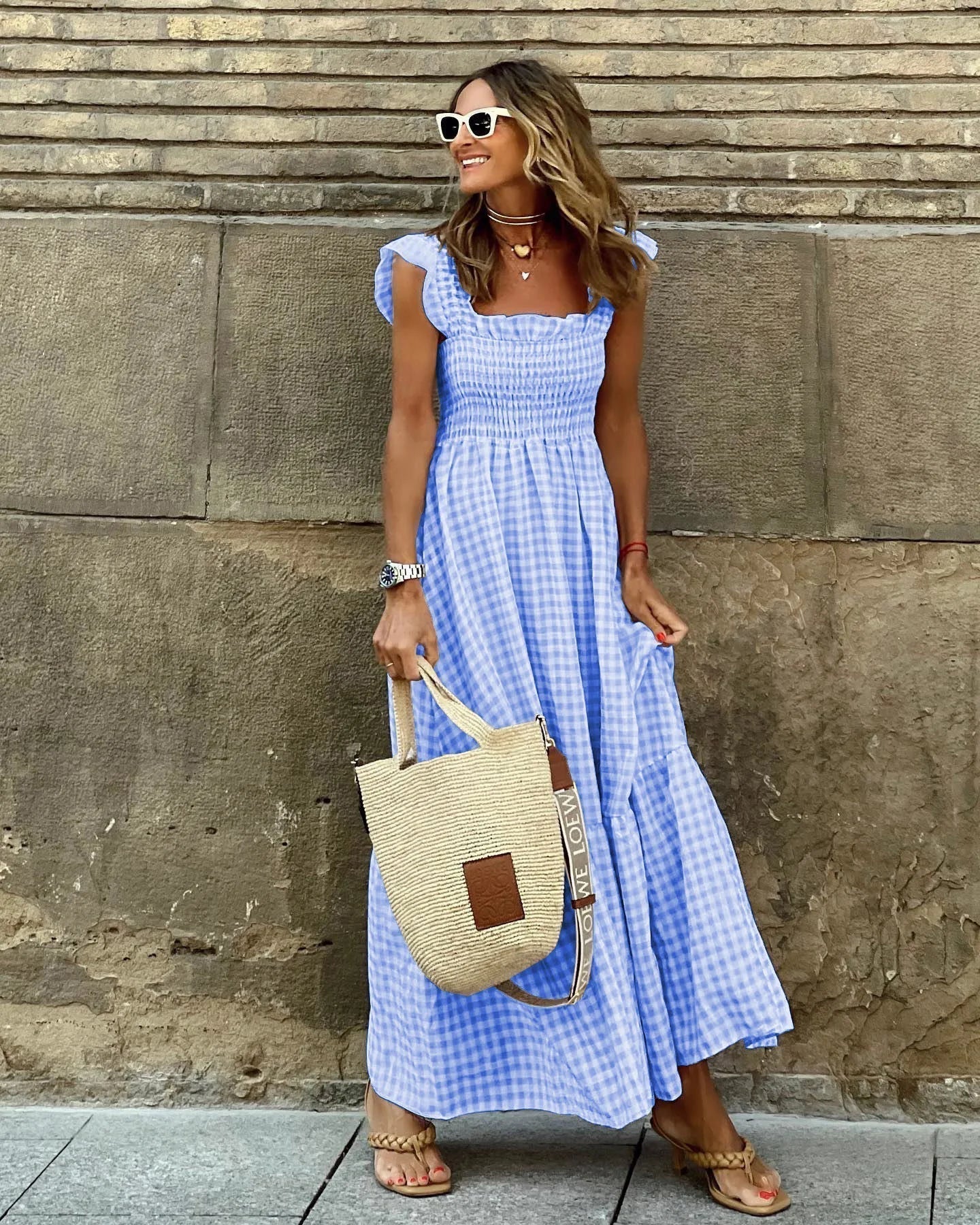 FRANCESCA | Robe à carreaux avec coupe rétro pour une élégance instantanée et un confort quotidien