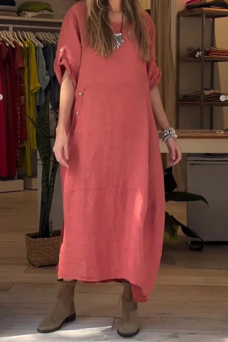 SELENA | Robe Décontractée Élégante avec Boutons
