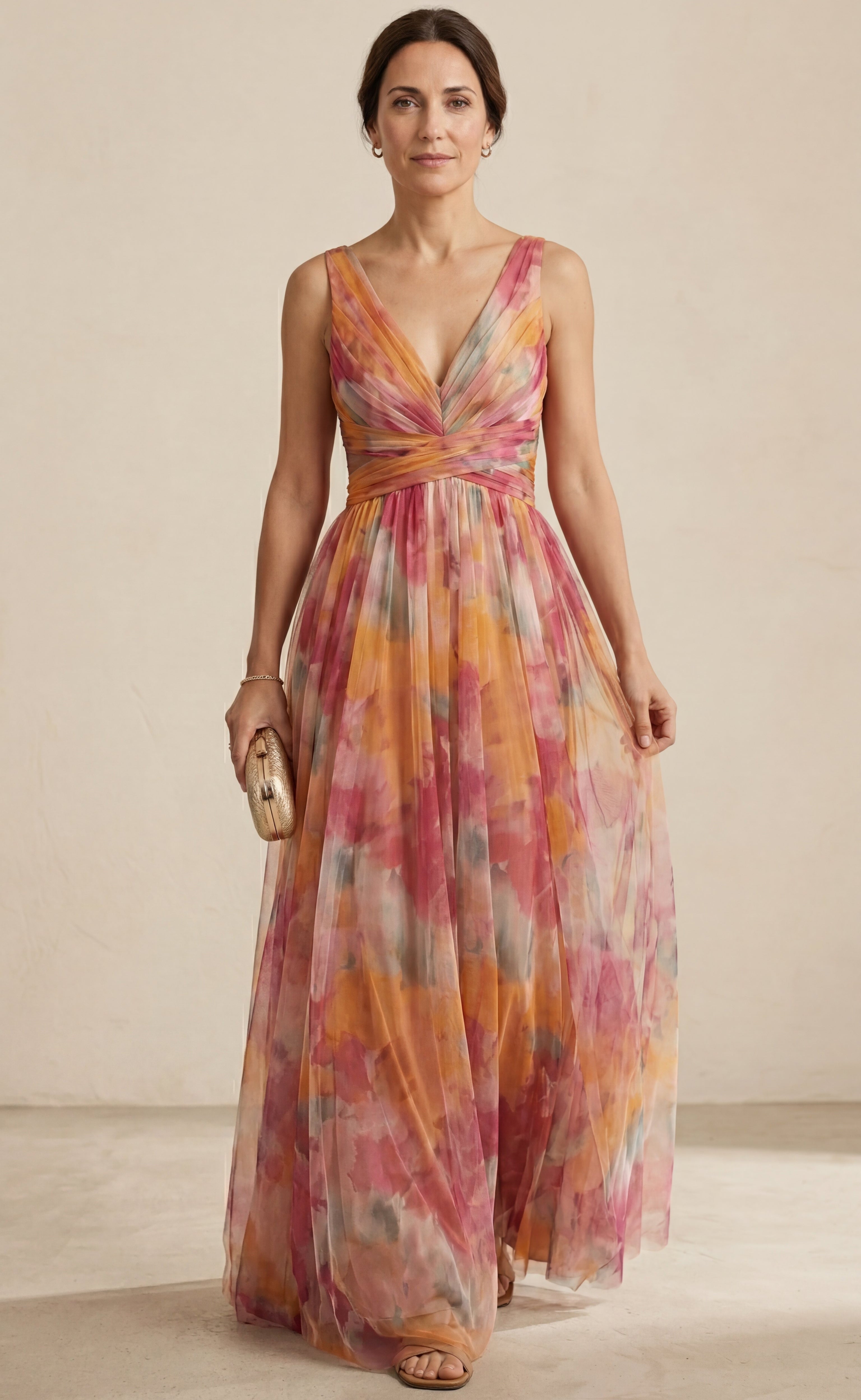 Giselle - robe longue avec imprimé floral