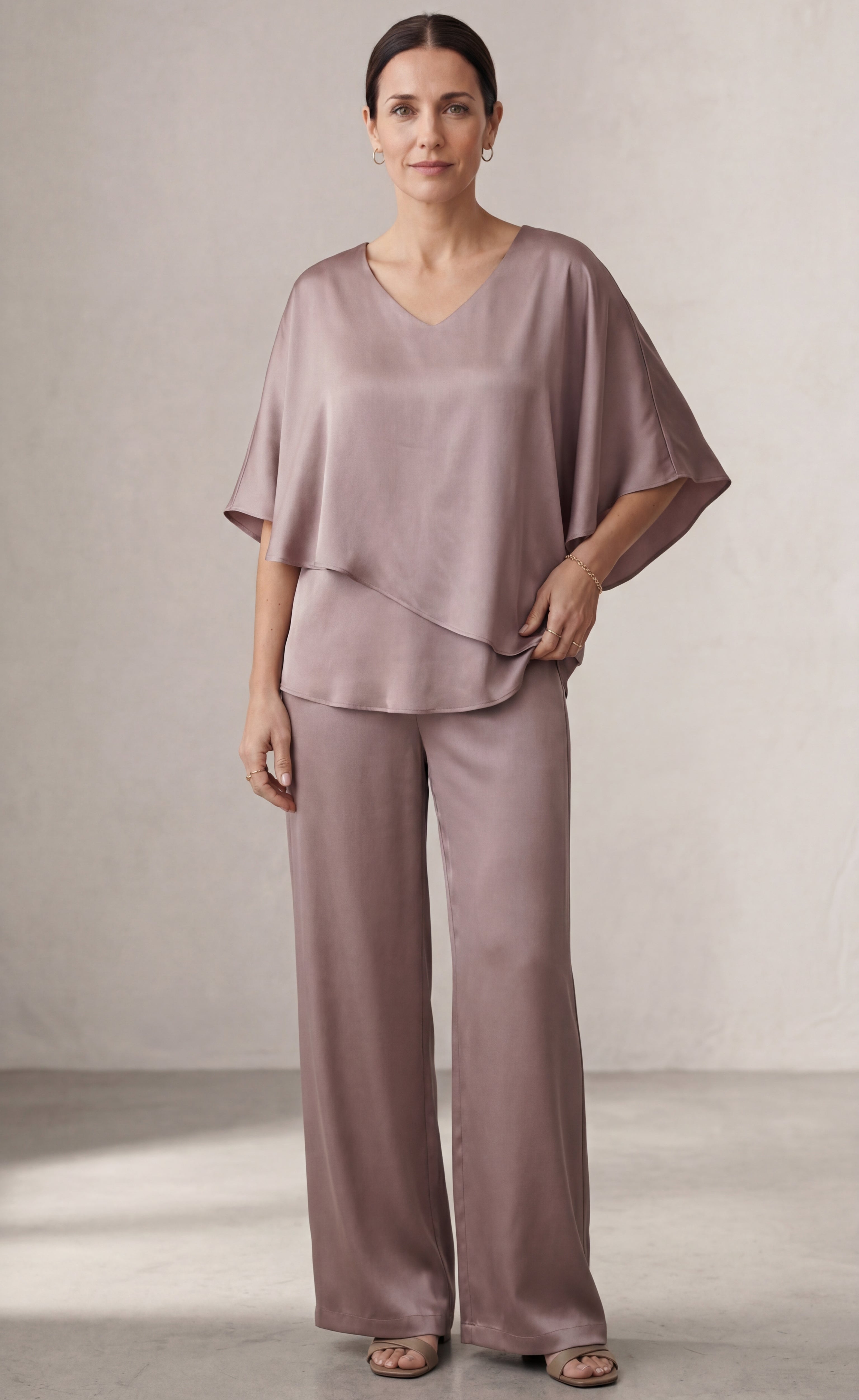Martha | Ensemble de deux pièces avec pantalon à jambes larges