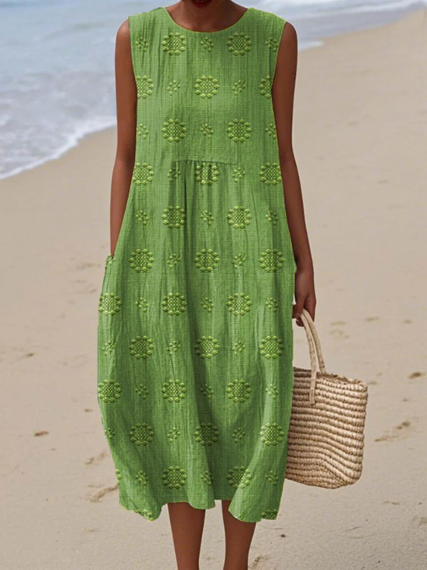 Rose™ Robe Midi Brodée