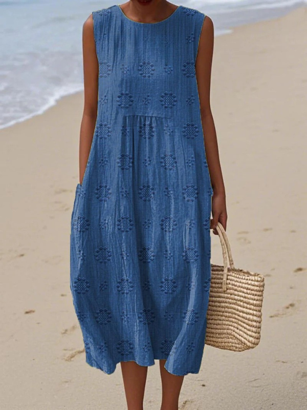 Rose™ Robe Midi Brodée